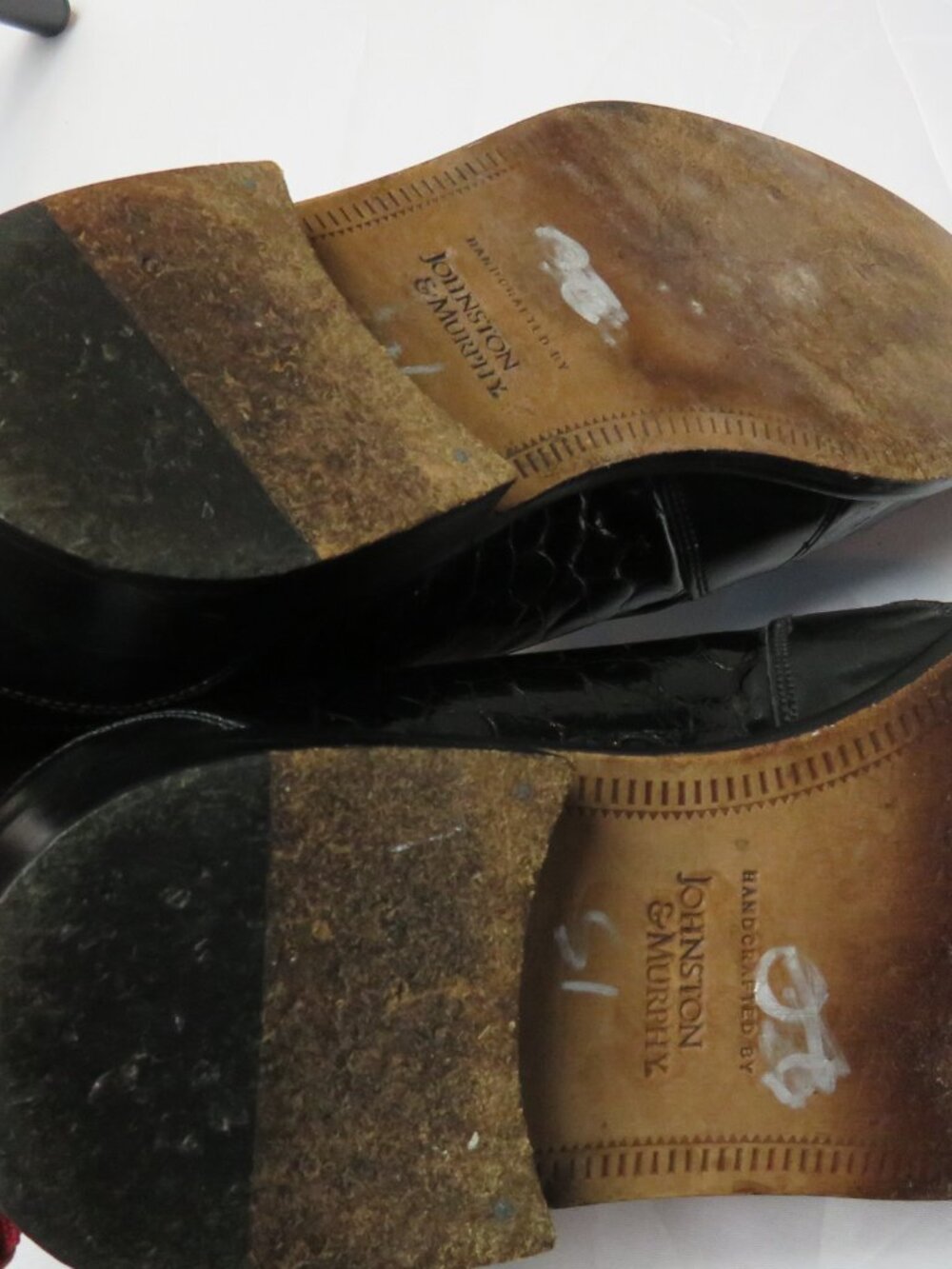 Nice Johnston & Murphy Crocodile Embossed Tassel Loafers Made in Italy 9 M - Picture 15 of 16